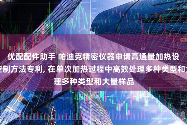 优配配件助手 帕迪克精密仪器申请高通量加热设备及其控制方法专利, 在单次加热过程中高效处理多种类型和大量样品