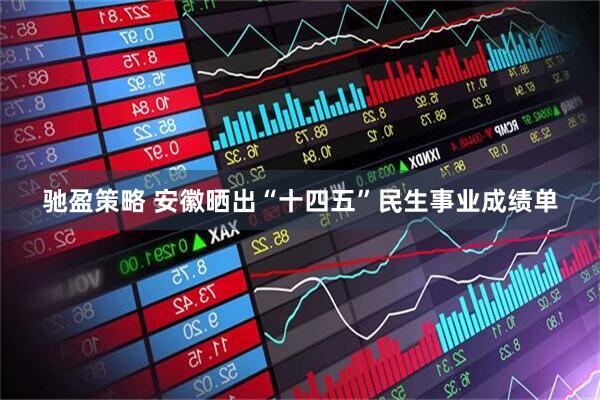 驰盈策略 安徽晒出“十四五”民生事业成绩单