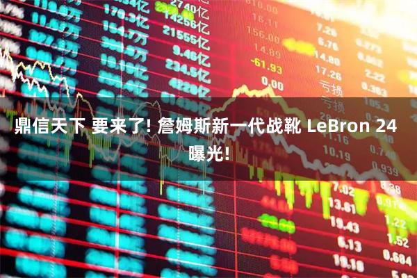 鼎信天下 要来了! 詹姆斯新一代战靴 LeBron 24 曝光!